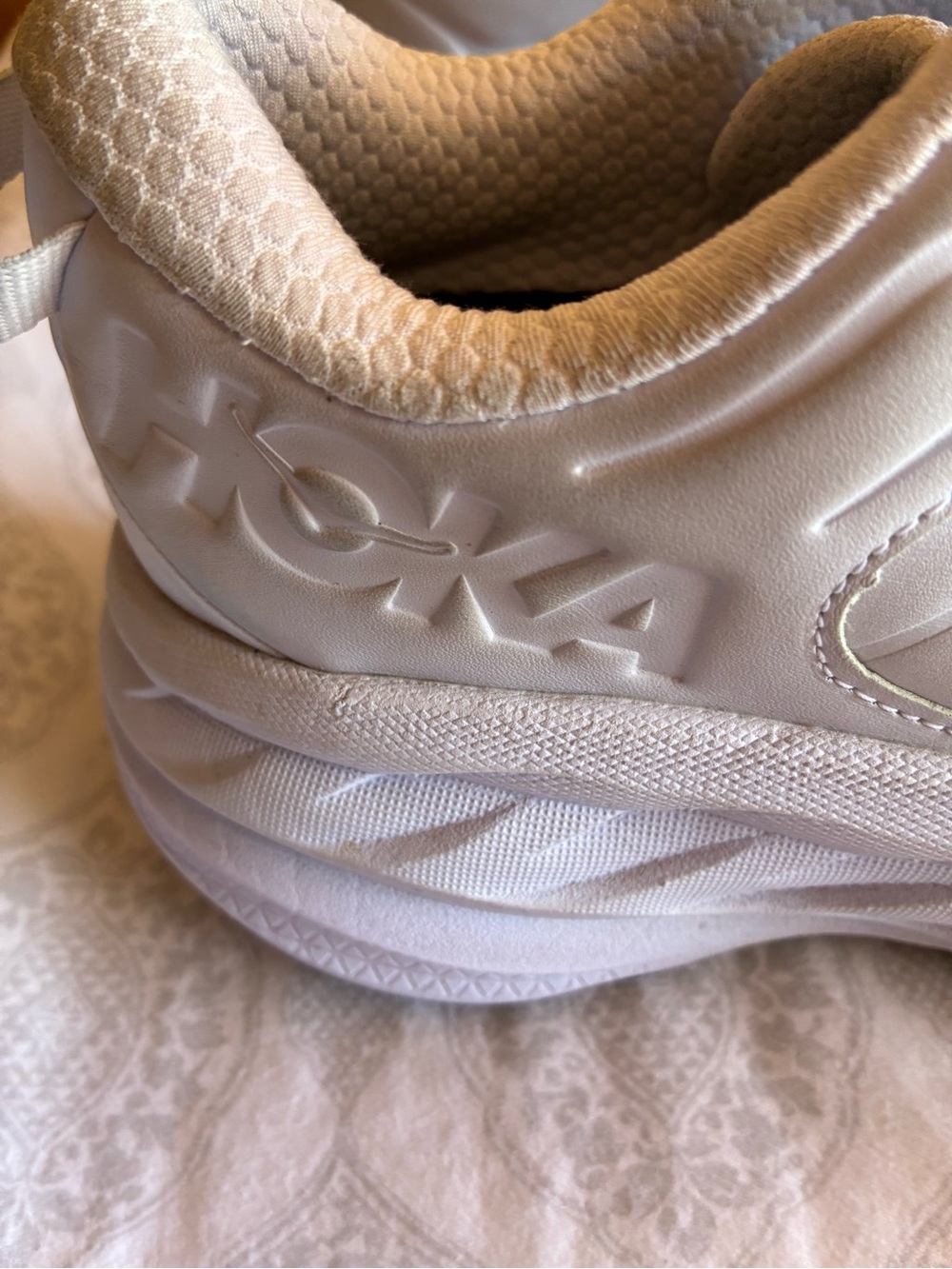 HOKA Sneakers in Frost/Frost Size 8.5 - Picture 10 of 12